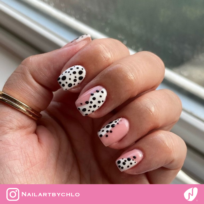 Dots Abstract Nail Design